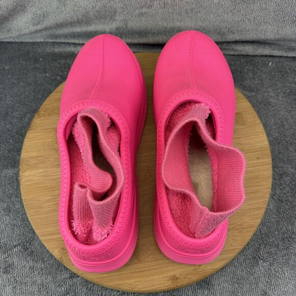 UGG Shoes Womens Size 10 Pink Rubber Waterproof Lined Slip On Clog Sneakers - Picture 5 of 11
